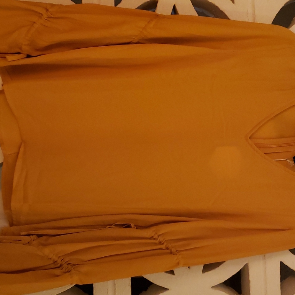 Mustard color blouse